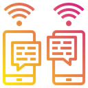 Free Smartphone Chat Wifi Icon