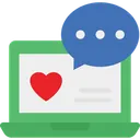 Free Chatting Emotional Information Laptop Icon