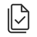 Free Check Document  Icon