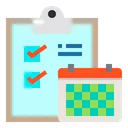 Free Clipboard Checklist Calendar Icon