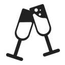 Free Glasses High Contrast Icon