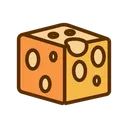 Free Cheese Cheddar Cube Icon