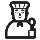 Free Cook High Contrast Icon