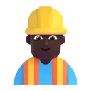 Free Construcao Trabalhador Cor Icon