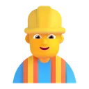 Free Construcao Trabalhador Cor Icon