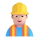 Free Construcao Trabalhador Cor Icon