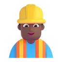 Free Construcao Trabalhador Cor Icon