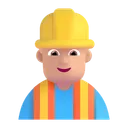 Free Construcao Trabalhador Cor Icon