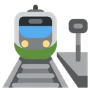 Free Chemin De Fer Train Gare Icône