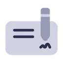 Free Cheque Payment Banking Icon