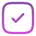 Free Verificar Quadrado Icon