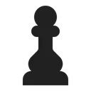 Free Pawn High Contrast Icon