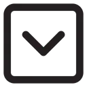 Free Chevron Abajo Sq Fr Chevron Flecha Icono