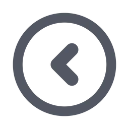 Free Chevron Left Circle  Icon