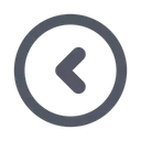 Free Chevron Left Circle  Icon