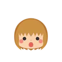 Free Chica Emoji Boca Abierta Icono