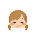 Free Chica Emoji Sonriendo Icono