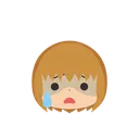 Free Chica Emoji Ansiosa Icono