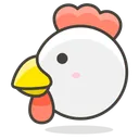 Free Chicken Bird Face Icon
