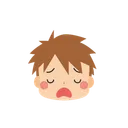 Free Chico Emoji Cansado Icono