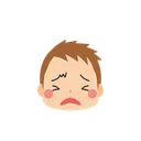 Free Chico Emoji Cansado Icono