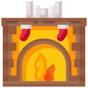 Free Chimenea Navidad Lena Icon