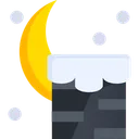 Free Chimney Night Scene Night View Icon