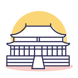 Free China traditional building  Icon