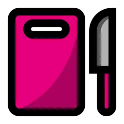 Free Chopping board and knife  Icon