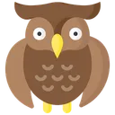 Free Hibou Oiseau Effrayant Icon