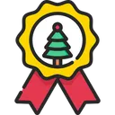 Free Christmas Badge Icon