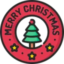 Free Christmas badge  Icon