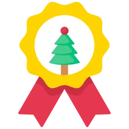 Free Christmas Badge  Icon