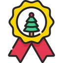 Free Christmas Badge  Icon