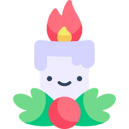 Free Christmas Candle  Icon