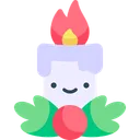 Free Candle Kawaii Christmas Icon