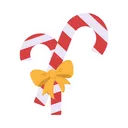 Free Christmas Candy Cane  Icon