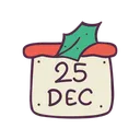Free 25 December Date Calendar Icon