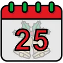 Free Christmas Day 25 December Calendar Icon