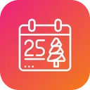 Free Christmas Day Calendar Icon