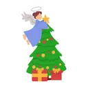 Free Christmas fairy  Icon