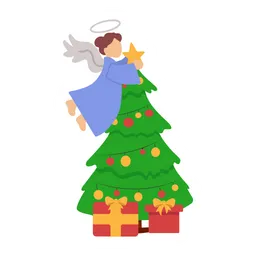 Free Christmas fairy  Icon