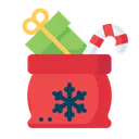 Free Christmas Gift Bag Icon