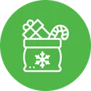 Free Christmas Gift Bag Icon