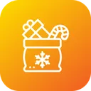 Free Christmas Gift Bag Icon