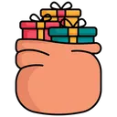 Free Christmas Gift Sack Present Icon
