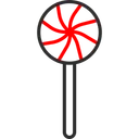 Free Christmas Lollipop Candy Food Icon