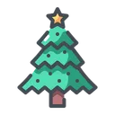 Free Christmas Tree Christmas Decoration Decorated Tree Icon