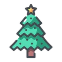 Free Christmas Tree Christmas Decoration Decorated Tree Icon