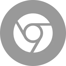 chrome logo flat